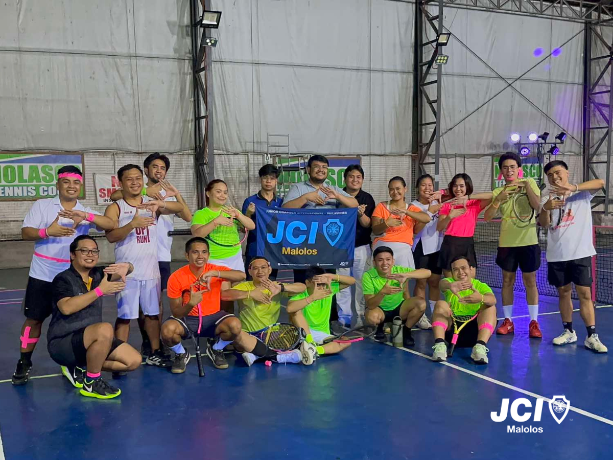 JCI Malolos, Bulacan Ballers, light up the court with neon tennis&nbsp;night